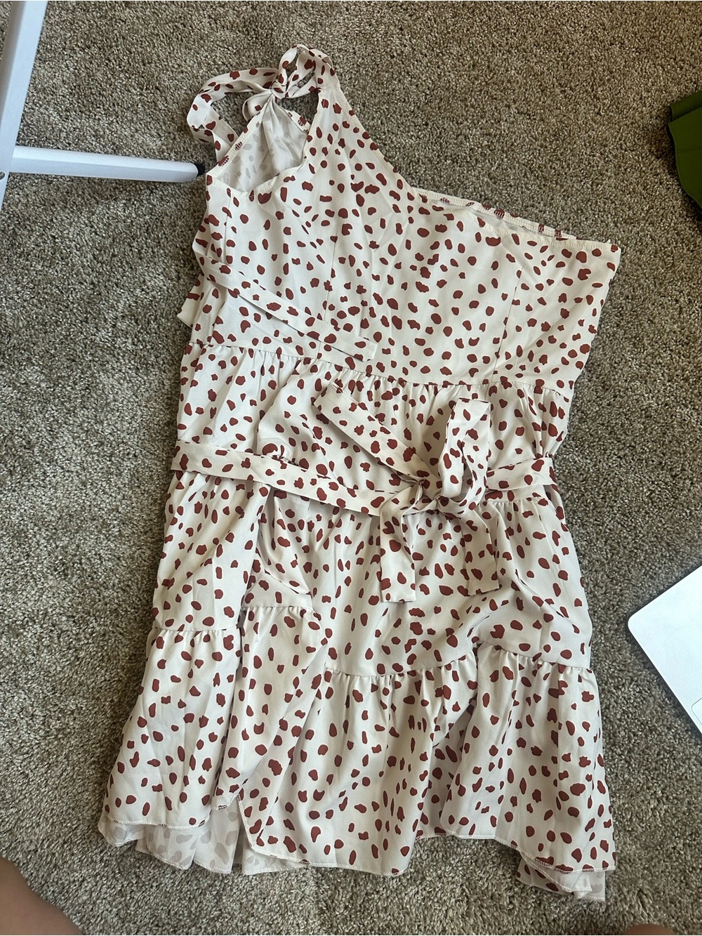 BRAND NEW One shoulder SHEIN dress with belt